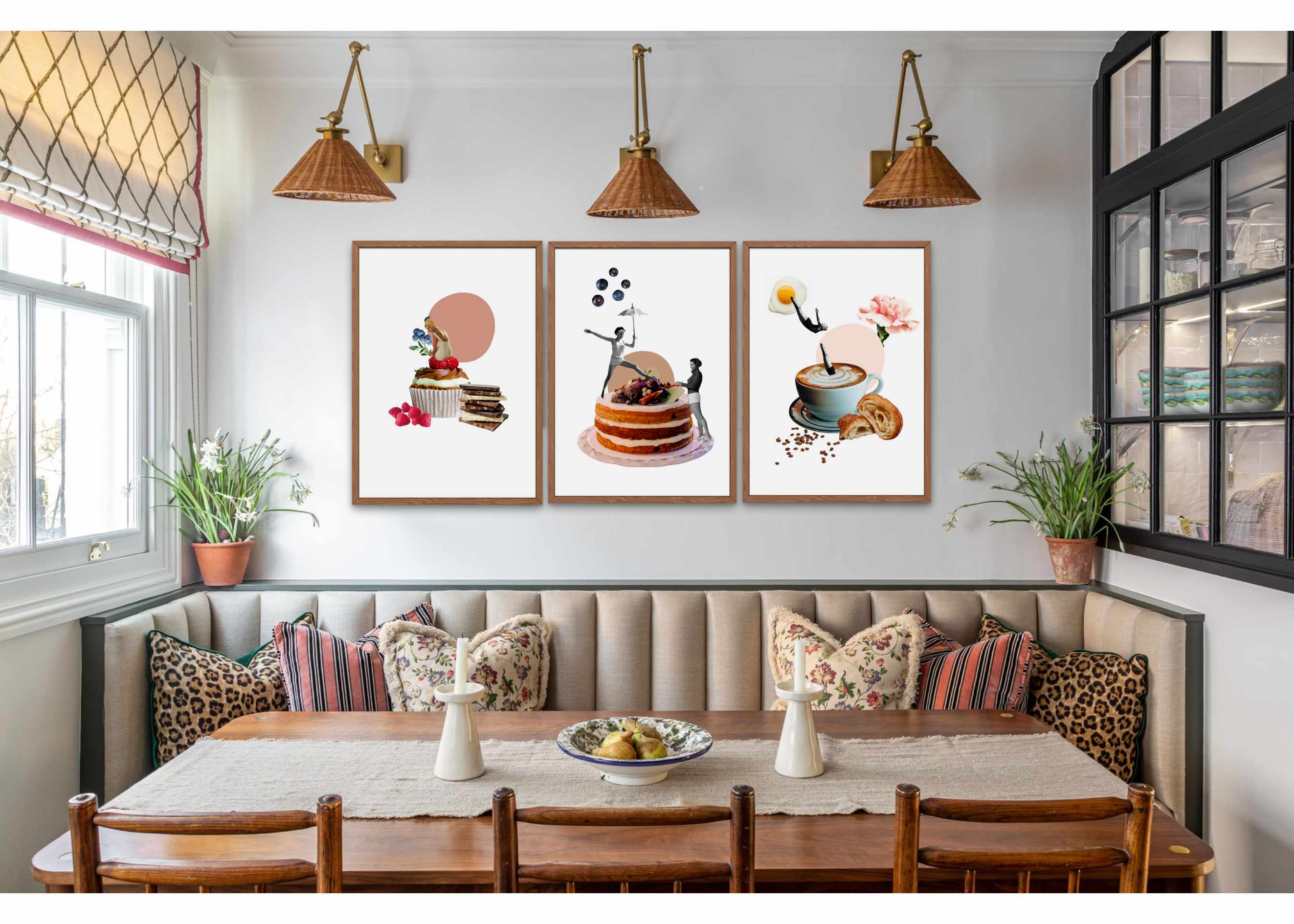 LÁMINAS CARMEN CHLOE EN COMEDOR HOUSE AND GARDEN UK